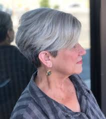Mature short hairstyles for thick hair Short Haircuts For Elderly Woman 20
