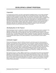 Developing A Grant Proposal Template Word Pdf By
