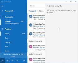 email security in windows 10 mail