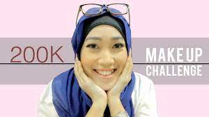 200k makeup challenge ala hijabbers