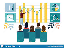 Vector Illustration Growth Chart Concepts Work Of