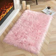 faux sheepskin plush area rug