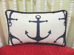 Nautical Nursery Accent Pillow Anchor
