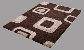 brown 5x7 feet polyester carpet hand