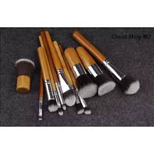 bamboo makeup brush set 11pcs
