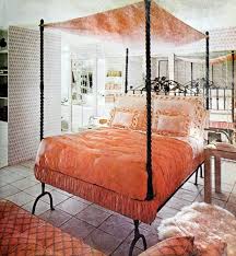 Vintage Wrought Iron Canopy Bed