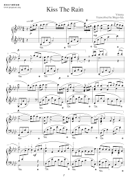 Kiss the rain yiruma | digital piano solo sheet music. Yiruma Kiss The Rain Sheet Music Pdf Free Score Download