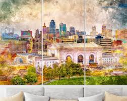 Kansas City Skyline Kansas City Canvas