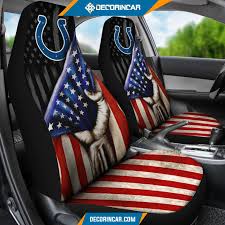 Nfl Indianapolis Colts America Flag Car