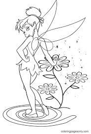 tinkerbell coloring pages printable for