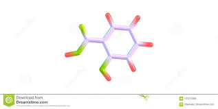 Salicylic Acid Molecular Structure Isolated On White Stock