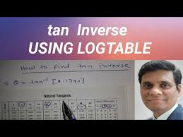 how to find tan inverse using log book
