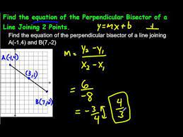 Finding The Equation Of A Perpendicular