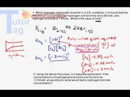 Equilibrium Expressions Using Keq To Solve Problems
