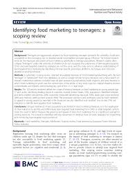 Happy friends sliding down hill on snow tubes. Pdf Identifying Food Marketing To Teenagers A Scoping Review
