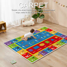 non slip fun game play rug creative