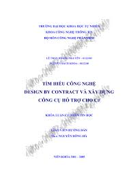 Design By Contract Va Cong Cu Ho Tro C