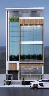 Elevation Design With Glass gambar png