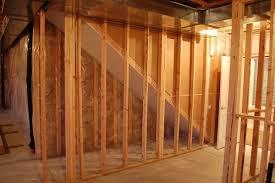 Under Stairs Framing Basement Walls