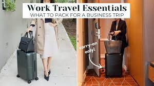 what to pack for a business trip
