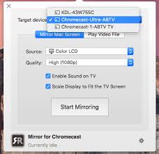 screen mirror mac to chromecast tv