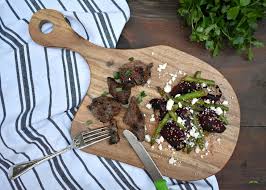tender marinated steak tips from your