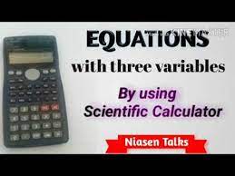 solve equation with three variables