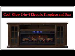 Coolglow 2 In 1 Electric Fireplace And