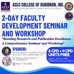2-DAY FACULTY DEVELOPMENT SEMINAR AND WORKSHOP