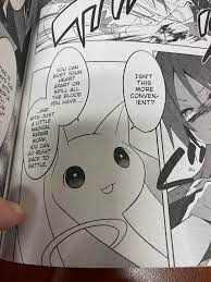 So I've seen the anime multiple times but this is the first time I'm  reading the manga. One thing I found interesting was kyubey's eyes. They  give him big adorable eyes in