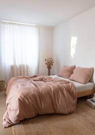 Bed Linen Sets Linen Duvet Pink Bedding