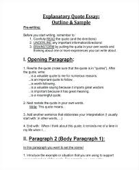 Example Outline Essay High School Essay Example Outlines For Essays