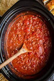 slow cooker spaghetti sauce the