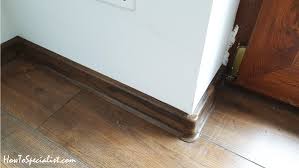 how to install baseboard with glue