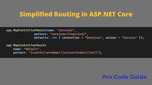 simplified routing in asp net core
