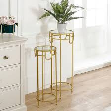 Tall Side Table Gold 53 Off