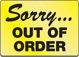 Sign out meaning, definition, what is sign out: Amazon Com Sorry Out Of Order Magnetic Sign Industrial Scientific
