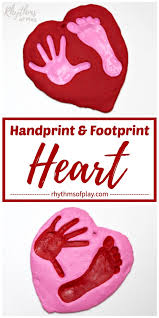 salt dough handprint and footprint