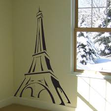 Eiffel Tower Sketch Vinyl Wall Decals