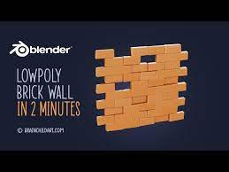 Low Poly Style Brick Wall In 2 Minutes