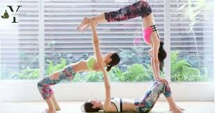 3 person yoga challenge poses a step by