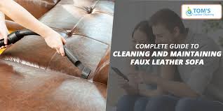 cleaning and maintaining faux leather sofa