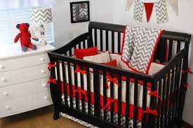 Red Baby Boy Crib Bedding Sets 56