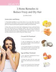 3 home remes to reduce frizzy and