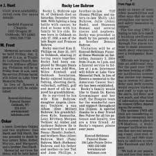 obituary for rocky l lee 1958 2008