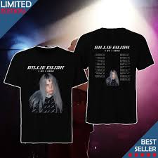 New Billie Eilish 1 By 1 Tour 2018 2019 Gildan T Shirt