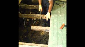 replace rotten joists and flooring