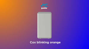 router or modem blinking orange
