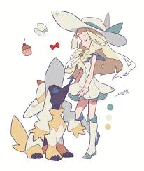 lillie, furfrou, and furfrou (pokemon and 2 more) drawn by auko | Danbooru