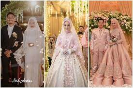 Paraaah ditinggal nikah sama pacar !! 10 Gaun Pengantin Muslimah Gaya Modern Gak Kalah Dari Princess